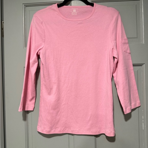 Classic Pink Long Sleeve Women's Tee - Picture 1 of 2